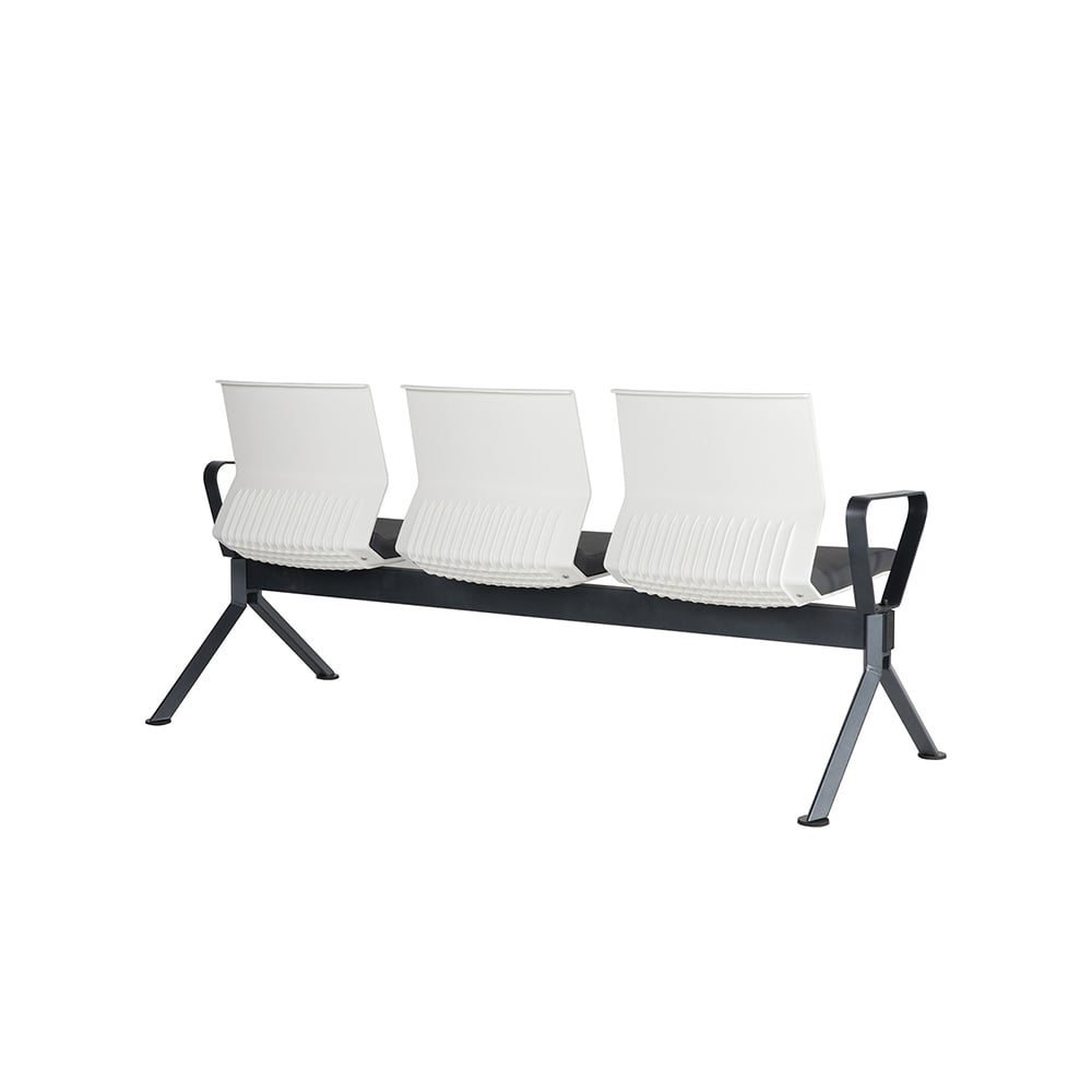 Посетителска пейка RFG Lisa Arm White 3-места