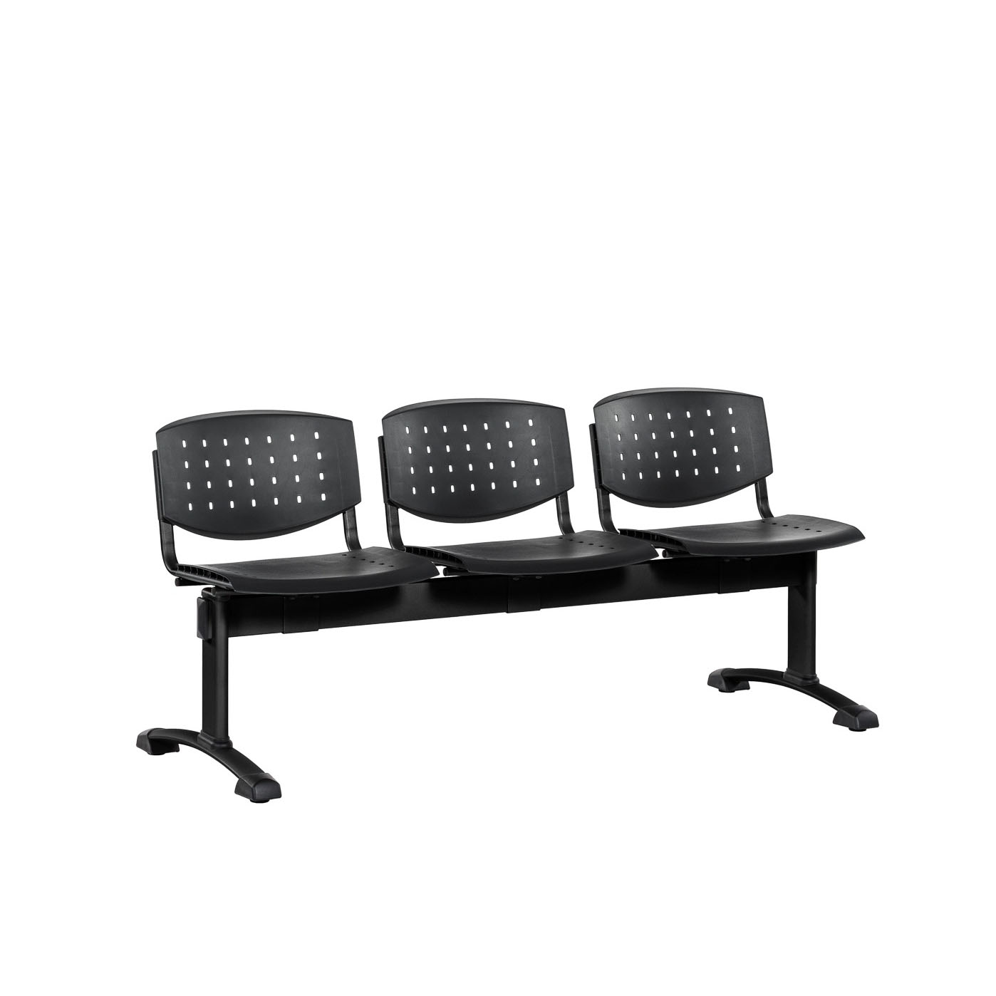 Посетителска пейка Taurus P Black 3-места